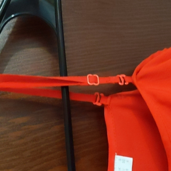 ASOS Maternity Orange Red One Shoulder or 2 Strapped Belted Dress Size 4 - Picture 5 of 10